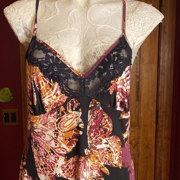 Linea Donatella Butterfly Print Nightgown Lingerie size Small - Picture 3 of 11